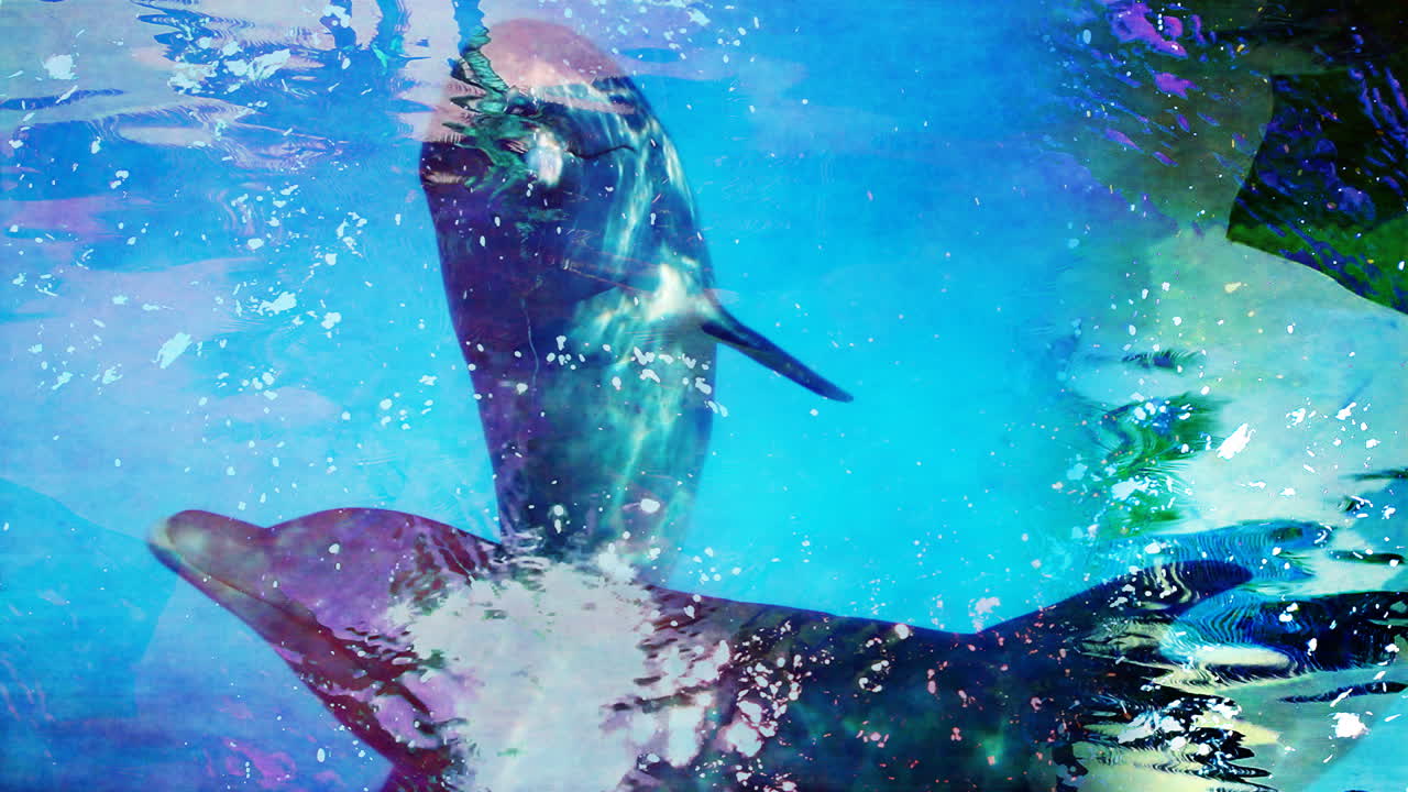돌고래 추상 03