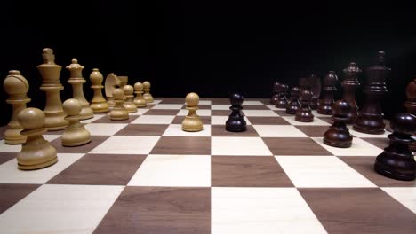 Attacking-chess-game-between-the-white-and-black-pieces