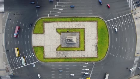 a roundabout in lima, peru