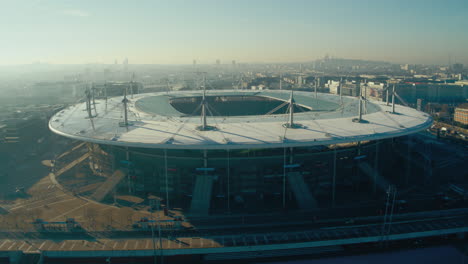 Drohnenaufnahme-–-Inspiriert-2-X-5-Sekunden-–-Rotation-Um-Das-Stade-De-France,-Saint-Denis,-Paris