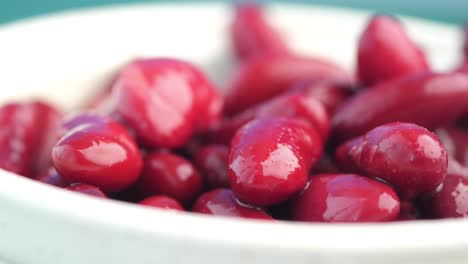 closeup of red beans in a bowl