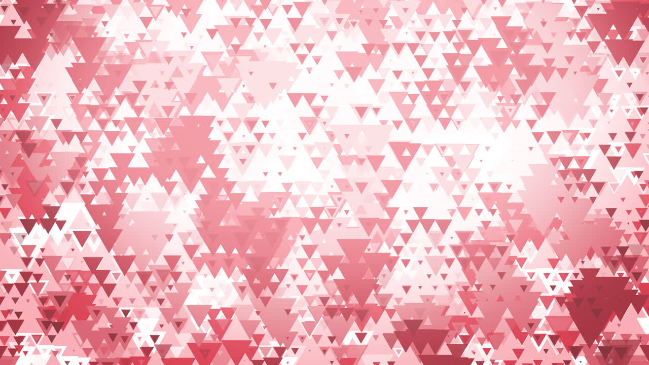 Abstract red polygon background made up of overlapping triangles gives a dimensional look. Loop animation.