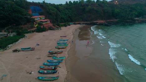 kumta beach south india fisherman boat on the beach