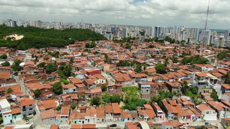 vista superior de casas residenciales en brasil