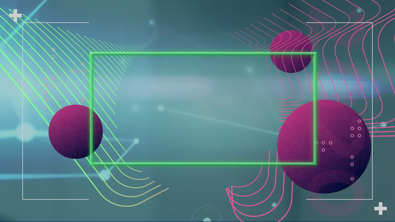 анимация фигур, движущихся по сети соединений