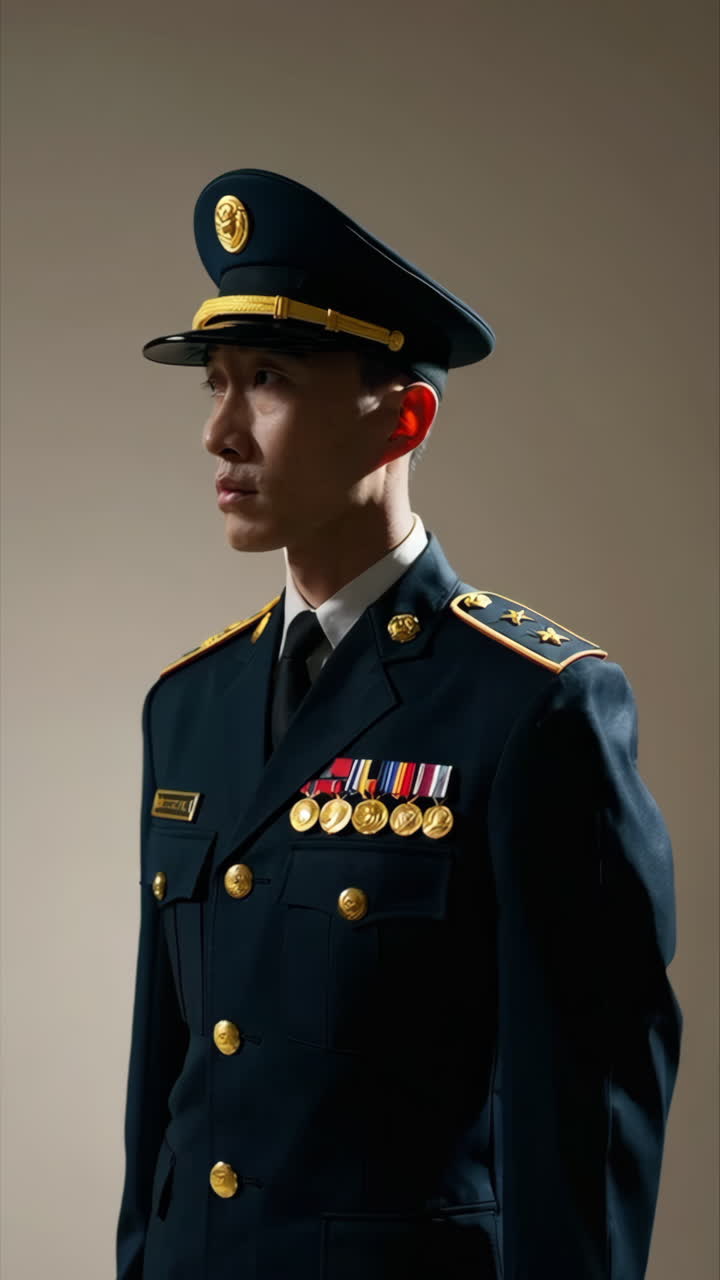 Military Officer in Uniform