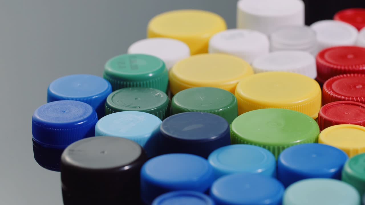 Few Plastic Bottle Caps - Plastic Processing Recycling Industry
