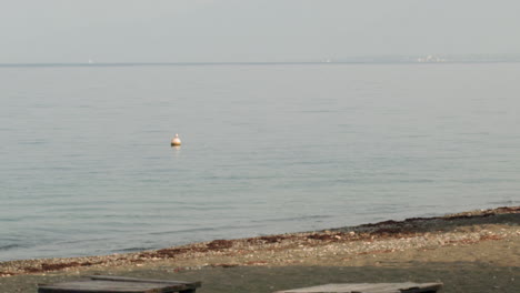 Handheld-shot-of-beach-landscape