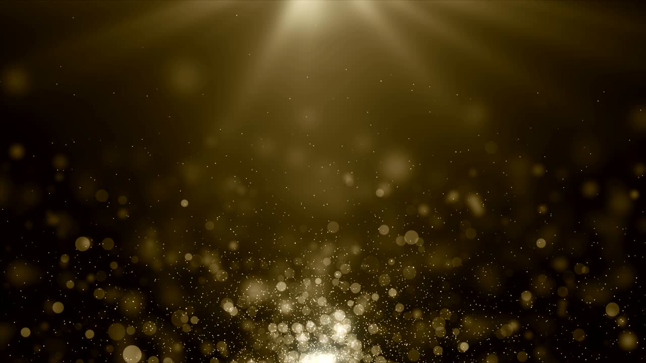 입자 금 반이는 보케상 먼지 추상적인 배경 루프