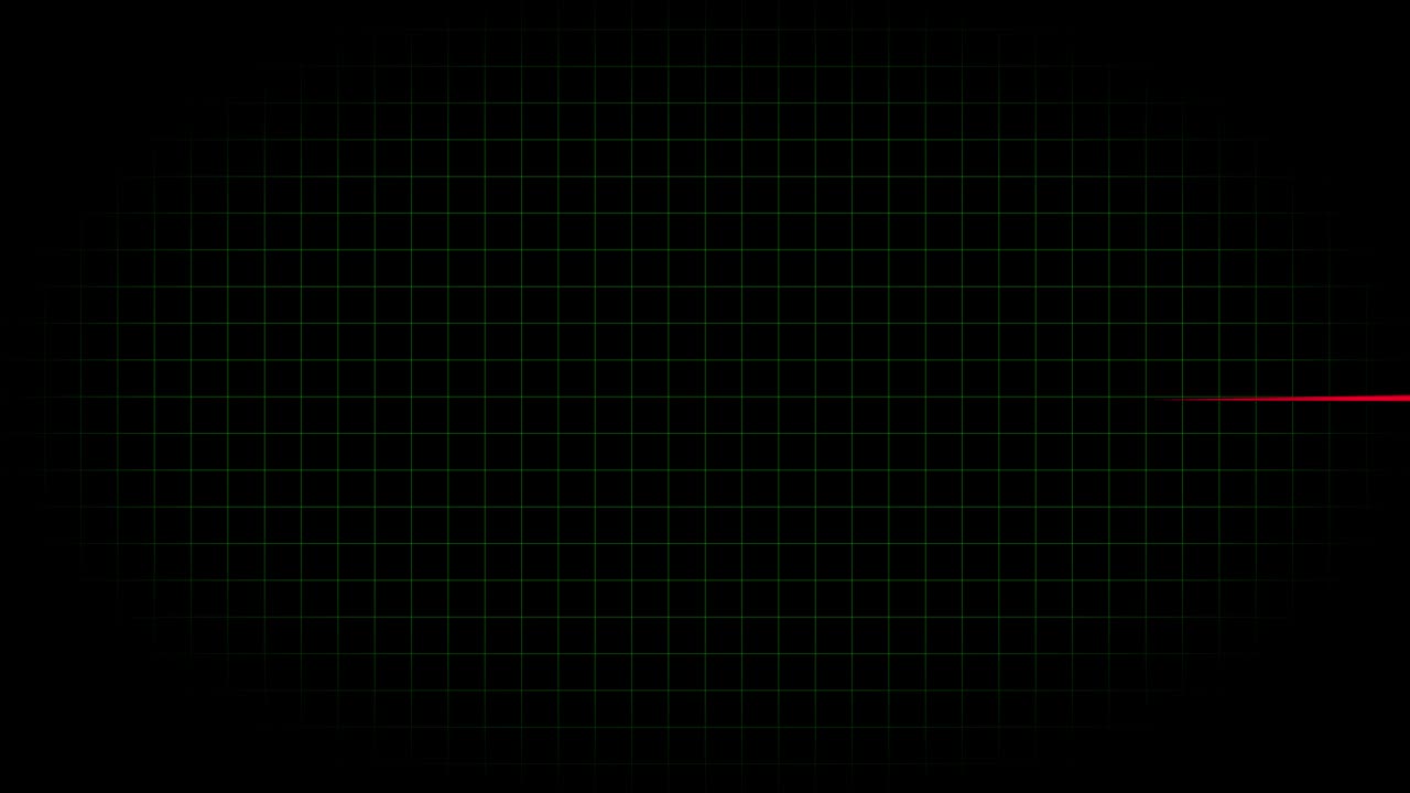 전기 심장 기록 오실로스코프 파동 형태 애니메이션 모션 그래픽