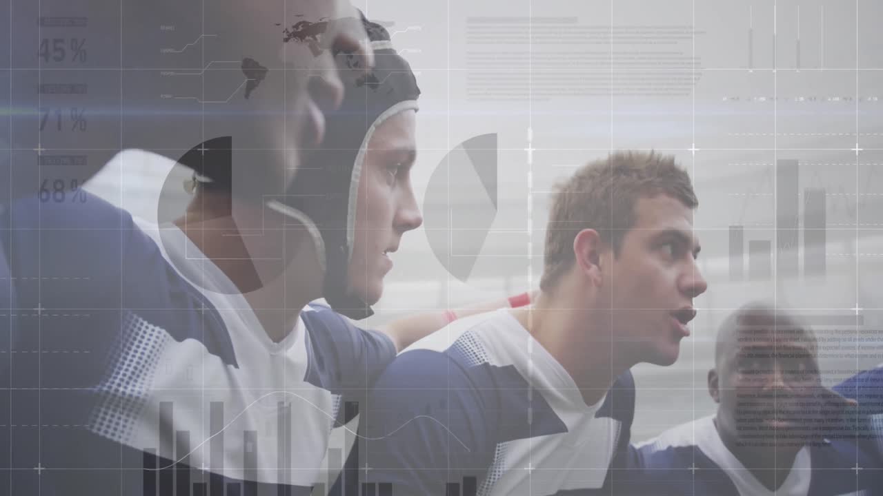 다민족 남성 럭비 팀 에 대한 데이터 와 통계 를 담은 그래프 의 애니메이션