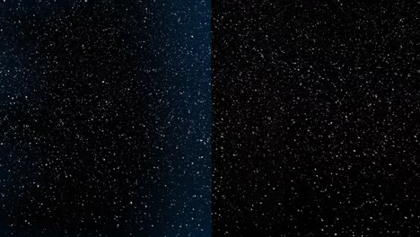 Animation-of-snow-falling-with-copy-space-over-dark-blue-background