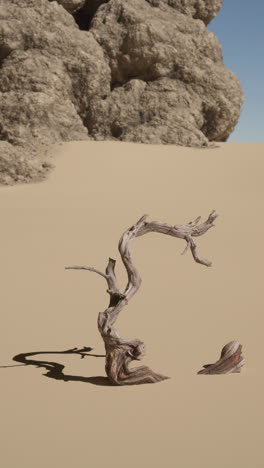 árbol muerto en el desierto