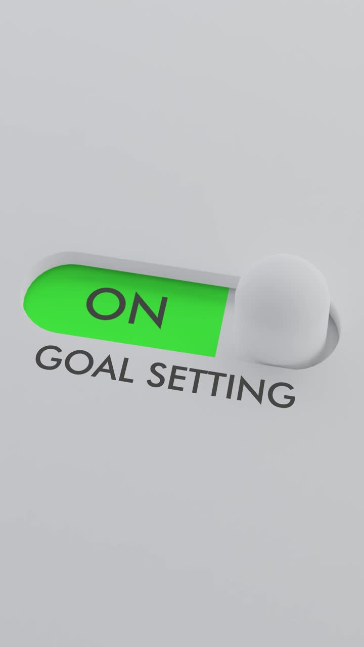 Switching on the GOAL SETTING switch Vertical Video