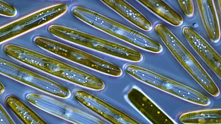 Microscopic View of Diatoms