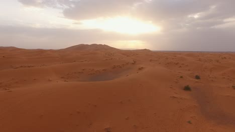 aerial: sahara desert in morocco