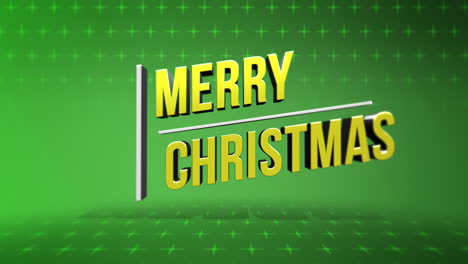Texto-Moderno-De-Feliz-Navidad-Sobre-Patrón-Geométrico-De-Cruces-Verdes