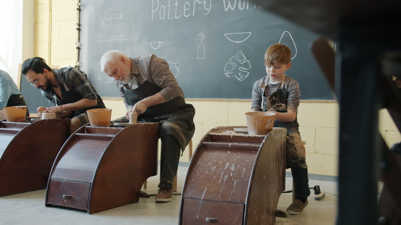 Pottery Class with Adults and Children