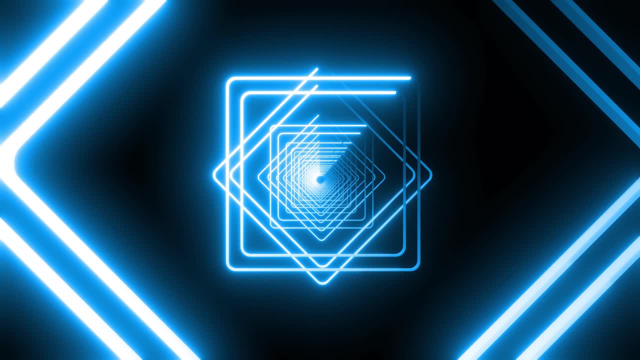 추상적인 네온 터널