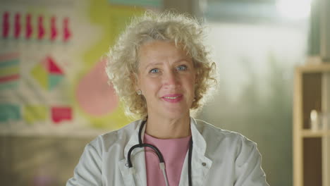 portrait of a friendly female doctor