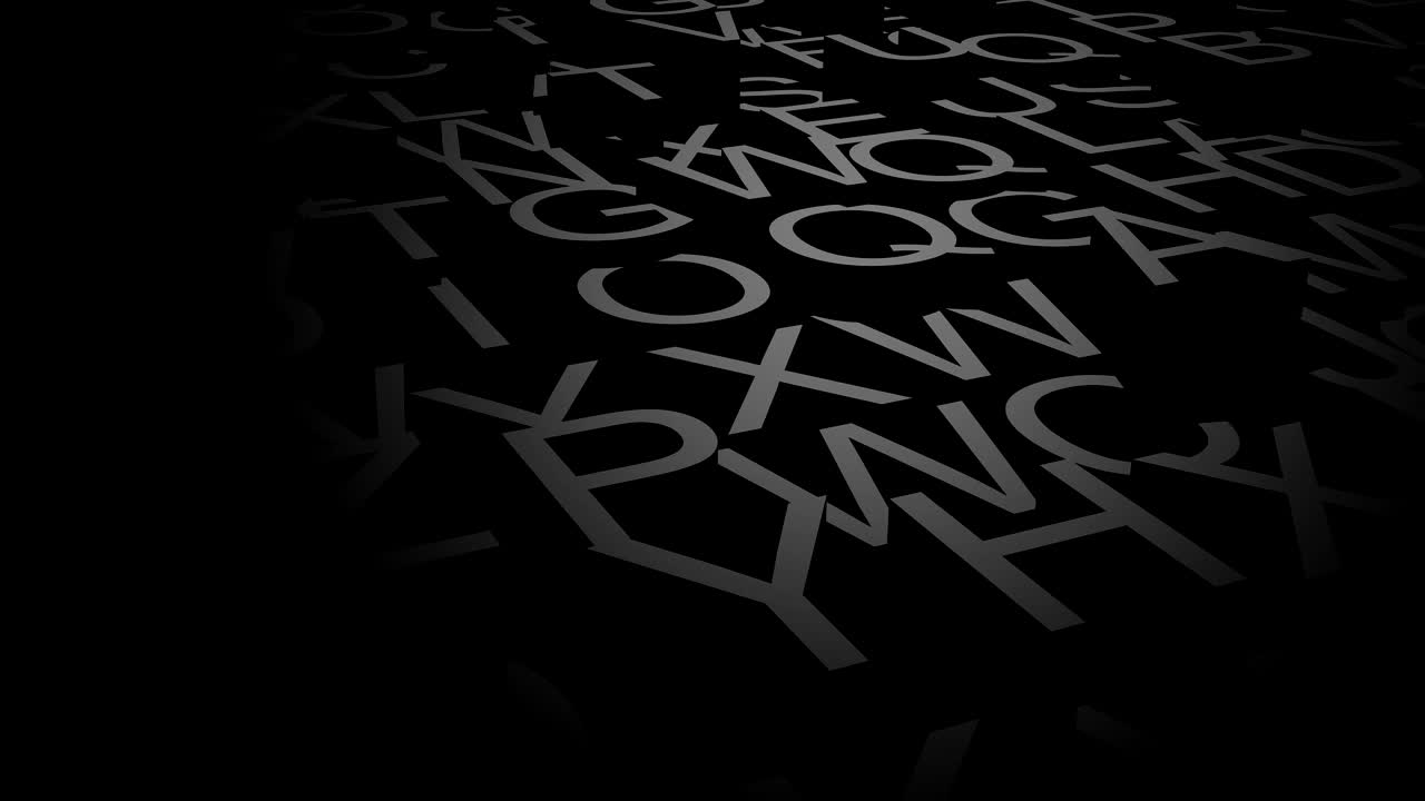 el fondo de las letras