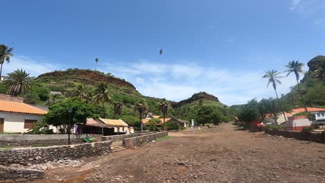casas en cidade velha - pintoresco casco antiguo en la isla de santiago en cabo verde, áfrica