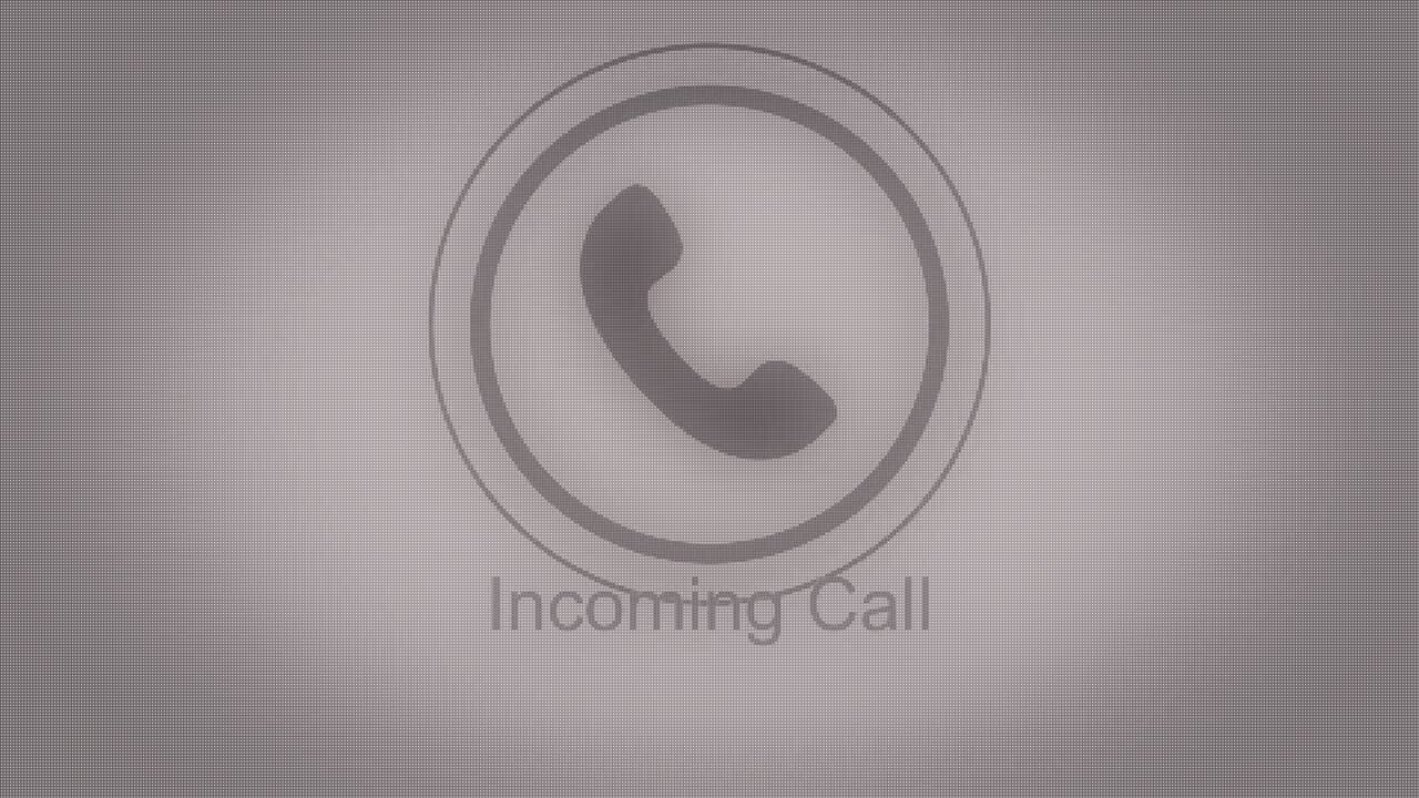 들어오는 전화 통지