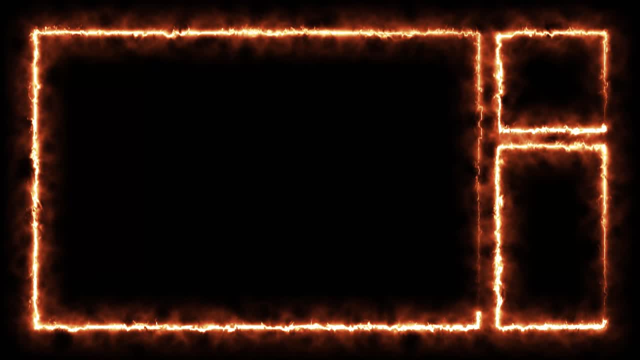 Fire Stream Overlay Border