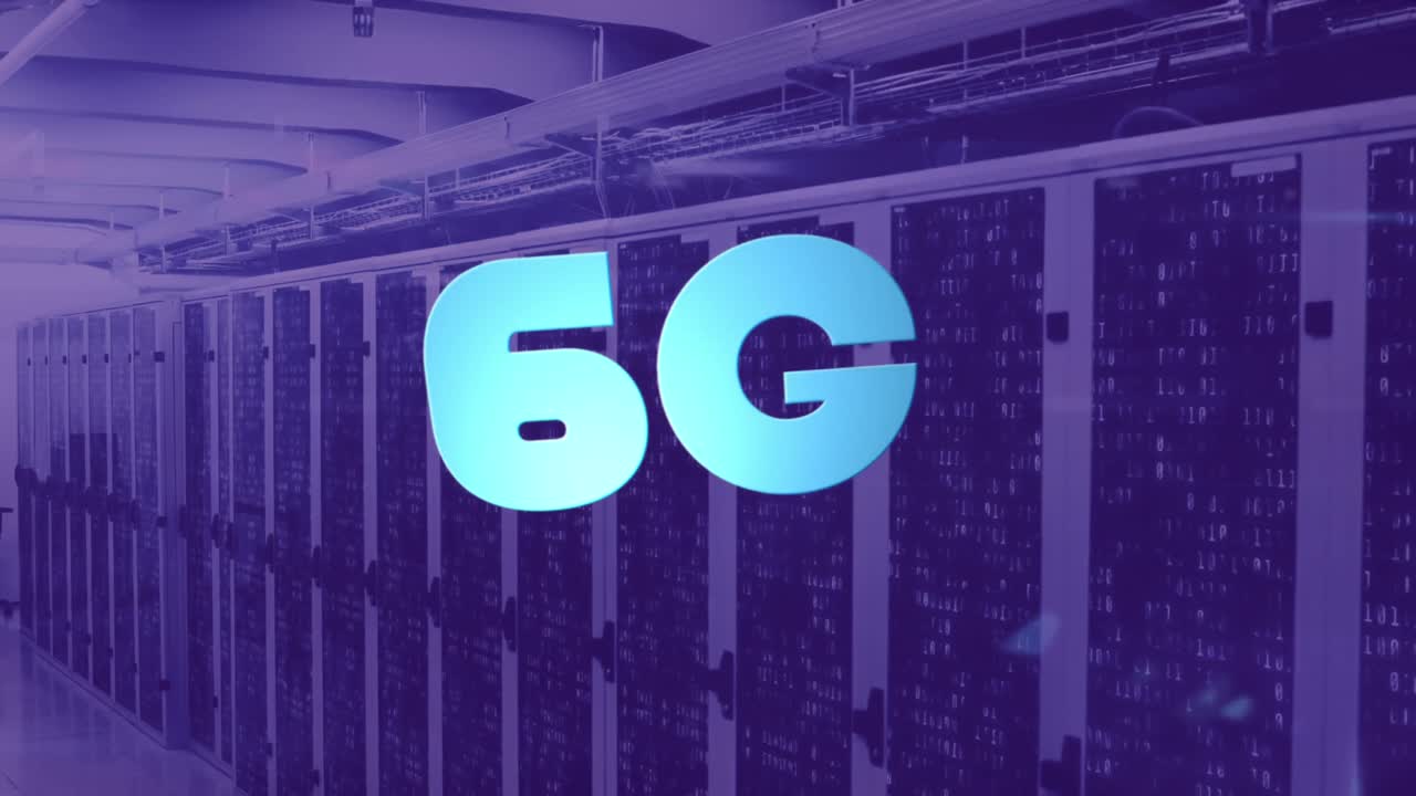 animazione di 6g sopra la stanza del server viola