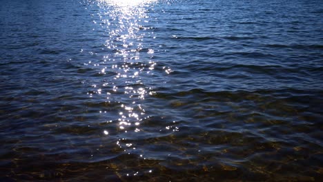 natural sun glare on the water