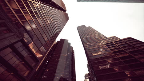 colourful-toned-skyscrappers-close-up-on-a-sunny-summer-day