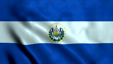bandera de el salvador con un bucle sin costuras de 4k