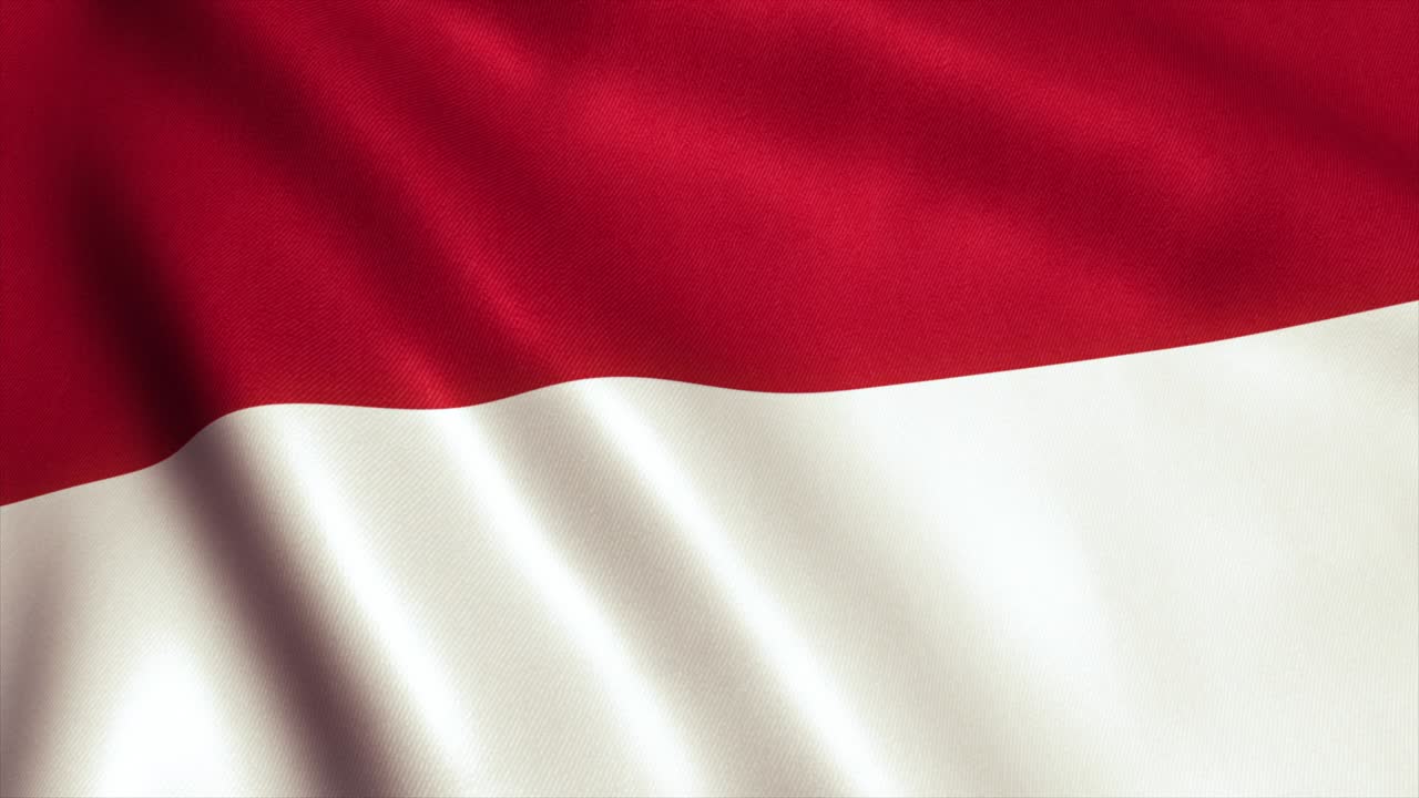 Indonesia Flag Video Loop - 4K