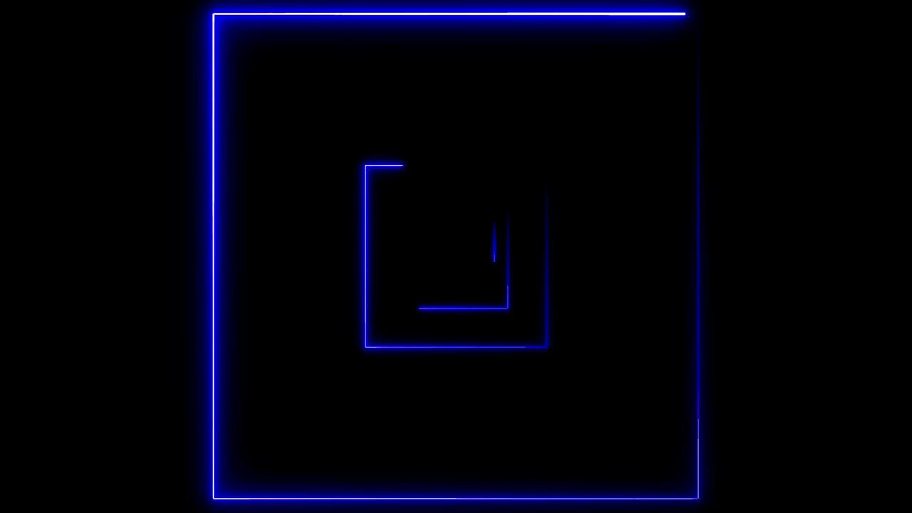 네온 사각형으로 된 추상적인 배경