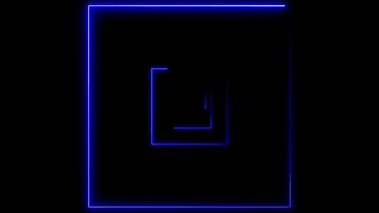 Abstract background with neon squares