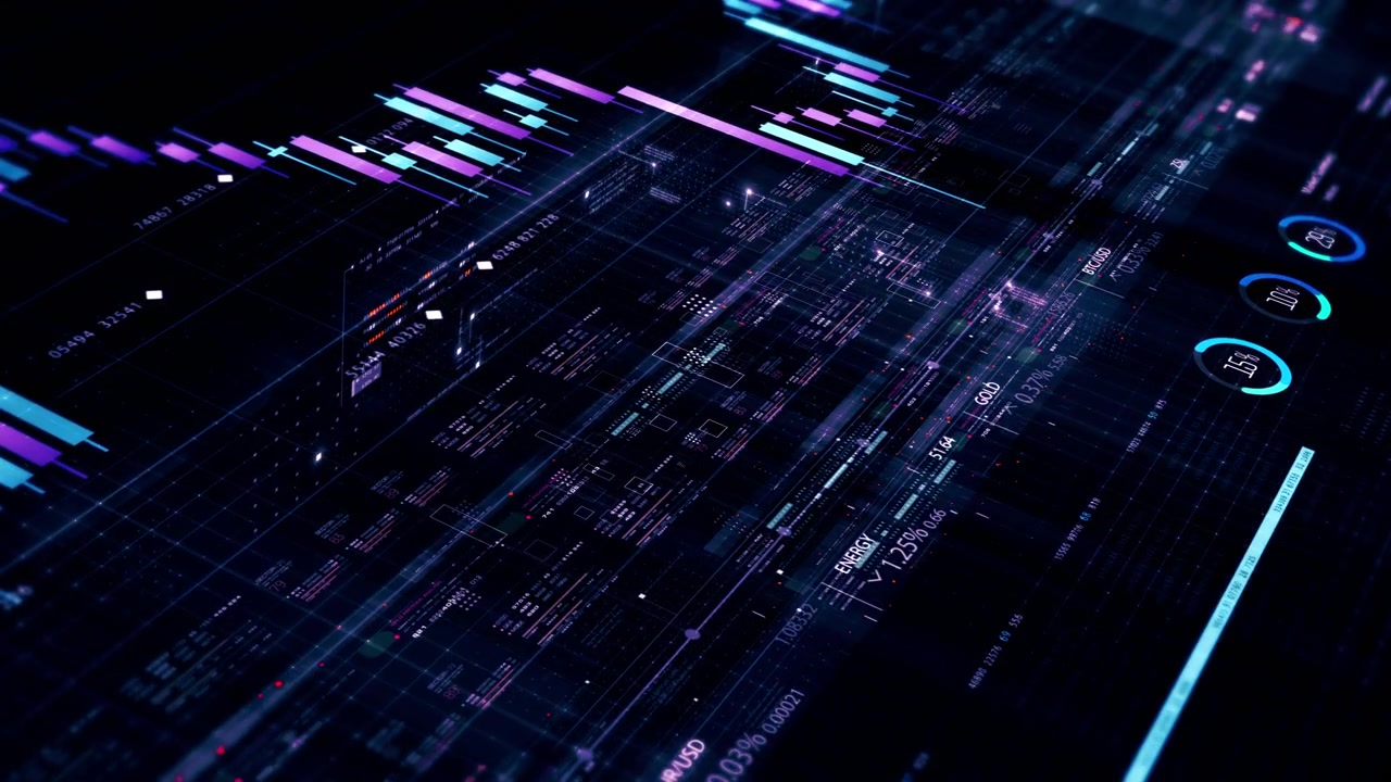 Dynamic data visuals for business info graphics, animated charts, and data-driven insights for a business meeting mock-up. Explore the world of trading, stock exchanges, and crypto