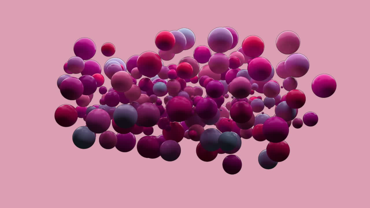 Digitally generated video of bubbles