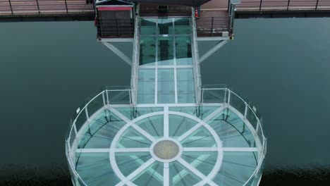 skywalk with a fine view of the small river