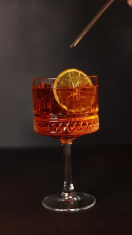 elegant aperol spritz cocktail