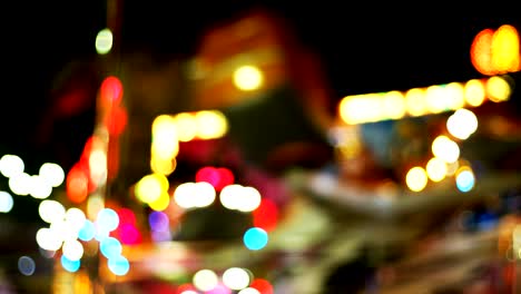 amusement park bokeh at night