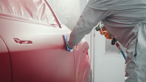 car painting and detailing process