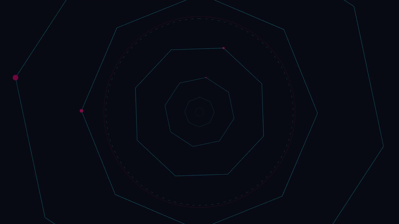 Abstract Geometric Animation with Rotating Concentric Octagons