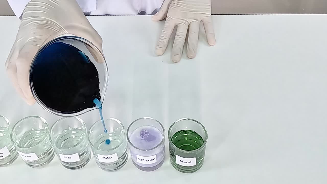 experimento de reacción química