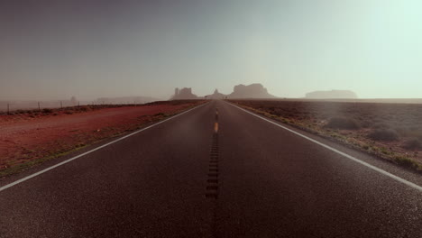 desert highway to monument valley