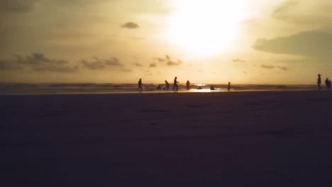 Timelapse-Footage-Video-of-beautiful-sunset-at-parangtritis-beach