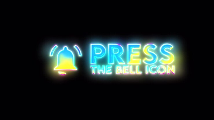 Press Bell Icon Social Media YouTube Overlay