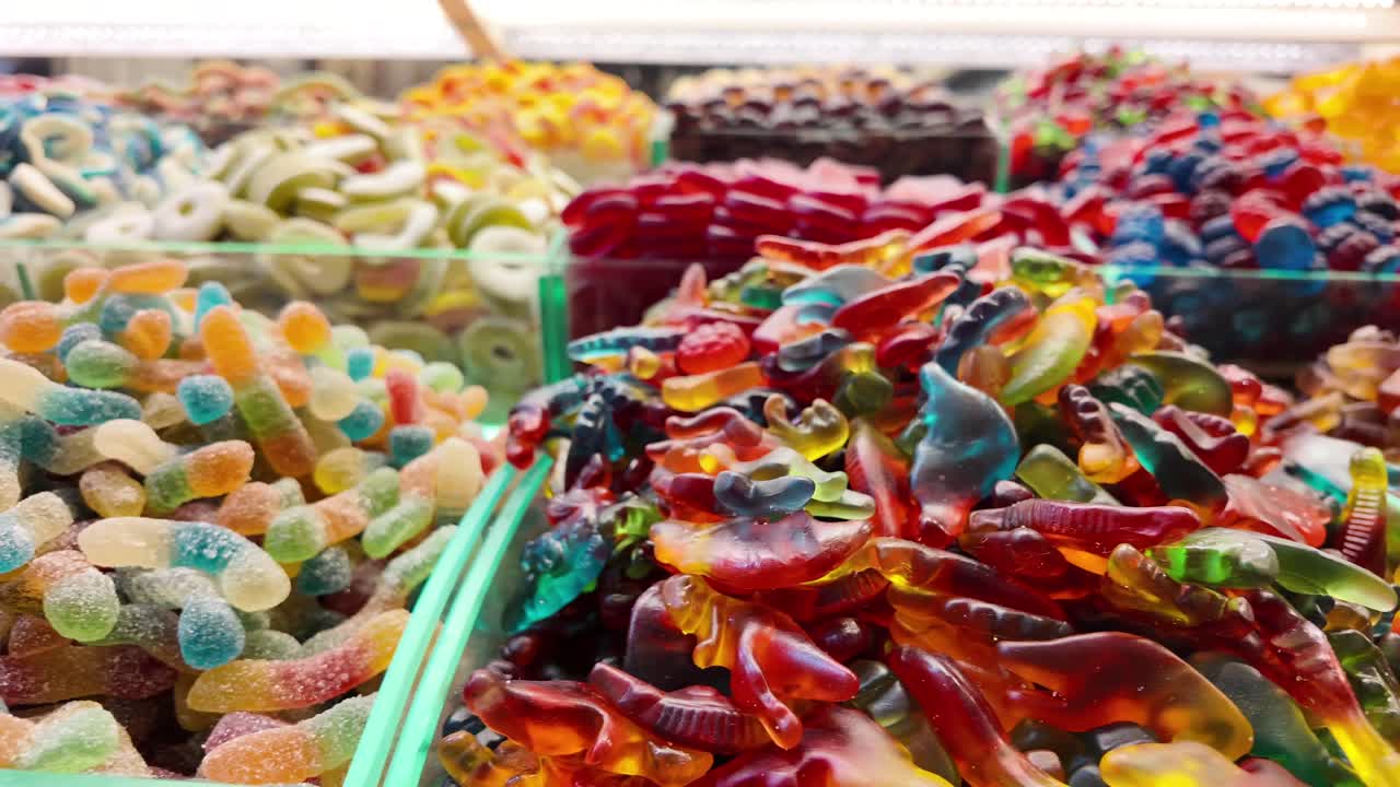 Assorted Gummy Candies Display