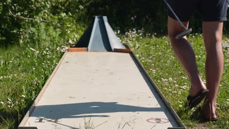 Minigolf-Score-Hole-In-One,-Erfolgreiches-Geschäftskonzept