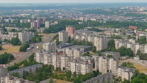 Bezirk-Eiguliai-In-Der-Stadt-Kauans-Aus-Der-Vogelperspektive