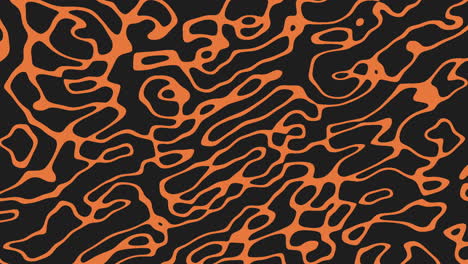 an abstract black and orange design featuring dynamic curved lines and shapes moving in various directions, creating an energetic and versatile pattern suitable for diverse applications